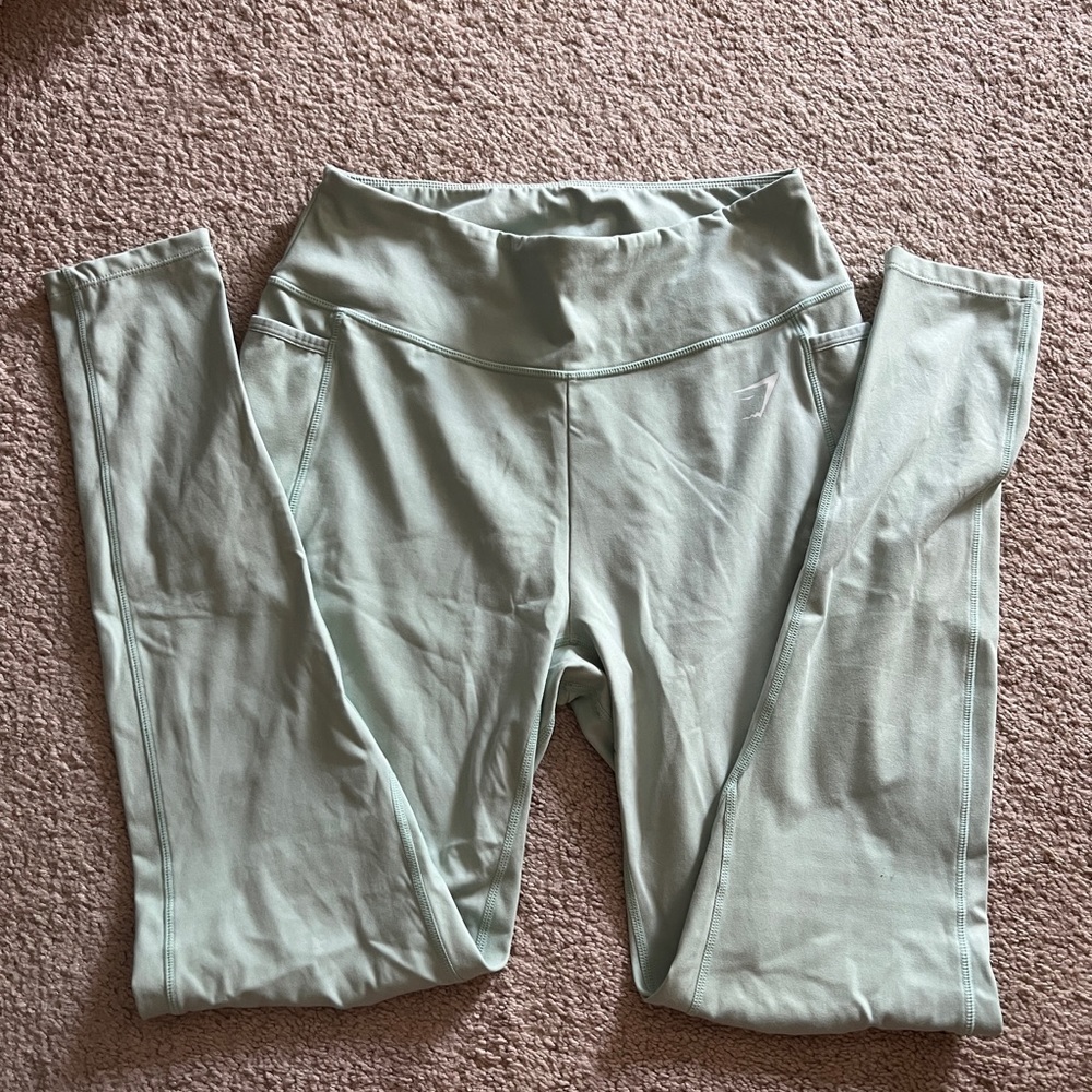 Green L Gymshark Leggings
